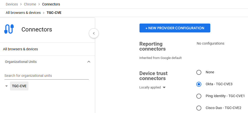 Image 3. Google Enterprise Connectors Creation